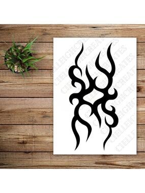*2 for $20* Abstract Squiggly Lines Vinyl Decal Sticker Handcrafted